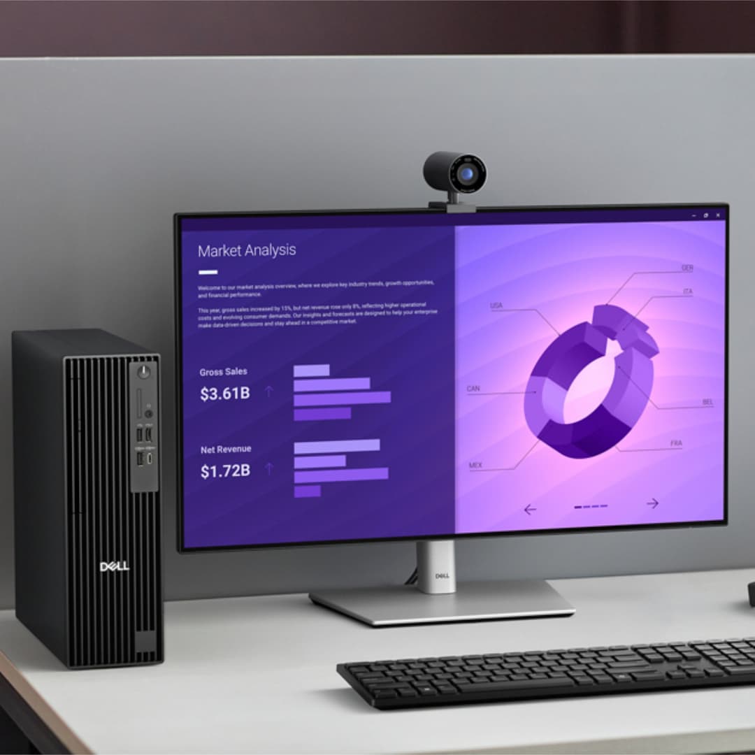 Dell Pro Slim Plus QBS1250 Desktop PC - Intel Core Ultra 5 235, 16GB RAM, 512GB SSD, Windows 11 Pro - Image 3