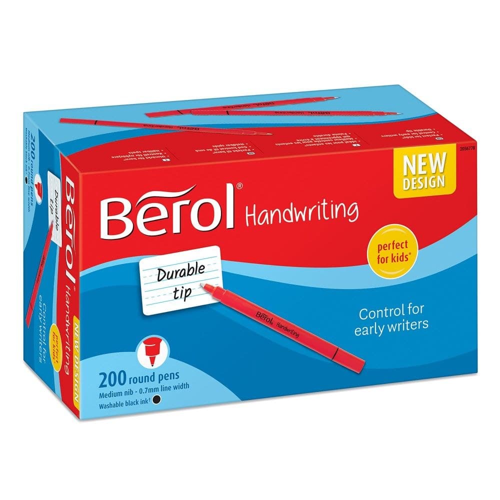 Berol Handwriting Pens Black Box of 200 - Image 1