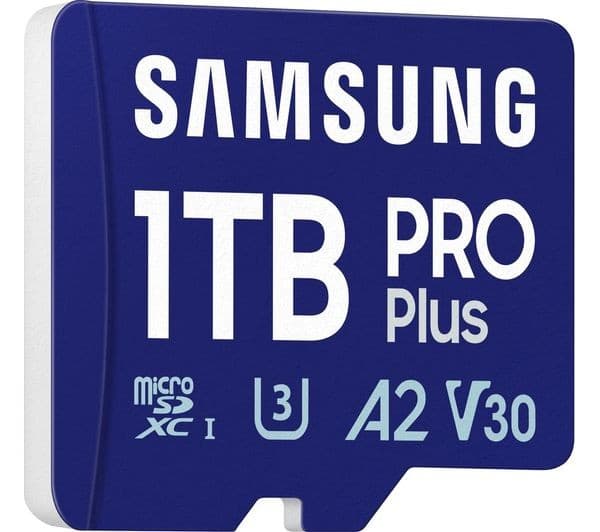 Samsung PRO Plus microSDXC Memory Card with SD Adapter - 180MB/s, UHS-I U3, V30, A2 - 1TB