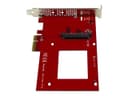StarTech.com PEX4SFF8639 U.2 to PCIe Adapter - PCIe 3.0 x4 for 2.5" U.2 SFF-8639 NVMe SSD - Red thumbnail 2
