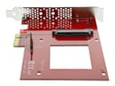 StarTech.com PEX4SFF8639 U.2 to PCIe Adapter - PCIe 3.0 x4 for 2.5" U.2 SFF-8639 NVMe SSD - Red thumbnail 3