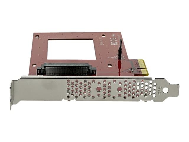 StarTech.com PEX4SFF8639 U.2 to PCIe Adapter - PCIe 3.0 x4 for 2.5" U.2 SFF-8639 NVMe SSD - Red - Image 5