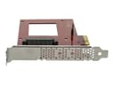 StarTech.com PEX4SFF8639 U.2 to PCIe Adapter - PCIe 3.0 x4 for 2.5" U.2 SFF-8639 NVMe SSD - Red thumbnail 5