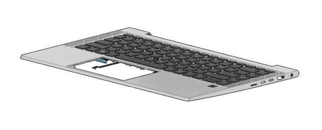 Top Cover W/Keyboard CP+PS BL