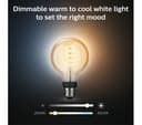 PHILIPS HUE White Ambiance Filament Smart LED Globe Bulb with Bluetooth - G93, E27, 550 Lumen, 2200-4500K thumbnail 2