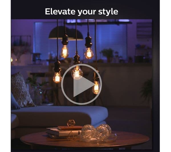 PHILIPS HUE White Ambiance Filament Smart LED Globe Bulb with Bluetooth - G93, E27, 550 Lumen, 2200-4500K - Image 7