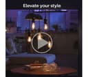 PHILIPS HUE White Ambiance Filament Smart LED Globe Bulb with Bluetooth - G93, E27, 550 Lumen, 2200-4500K thumbnail 7