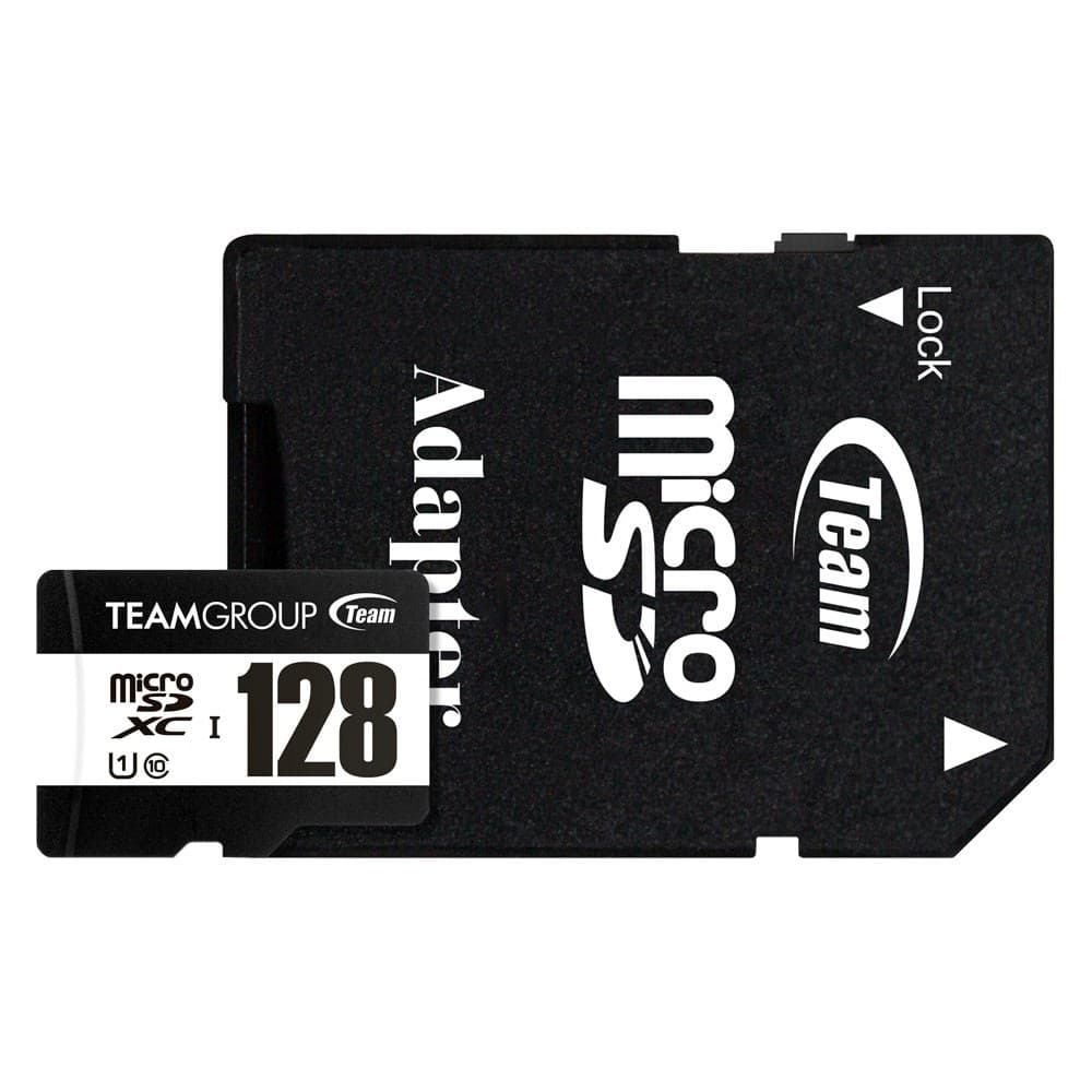 Team Group TUSDX128GCL10U03 memory card 128 GB MicroSDXC UHS-I Class 10 with SD Adapter - Image 1