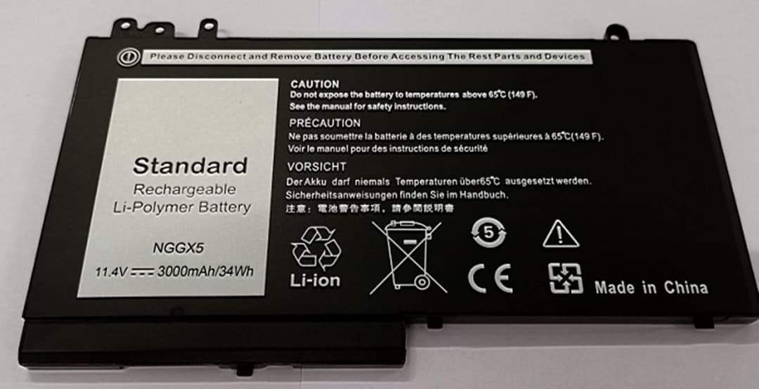 CoreParts MBXDE-BA0171 Replacement Laptop Battery for Dell Latitude 12 5000 Series - 34Wh 3-Cell Li-Pol 11.4V Black - Image 1