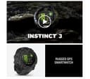 Garmin Instinct 3 AMOLED Smartwatch 50mm Black with Charcoal Band thumbnail 8