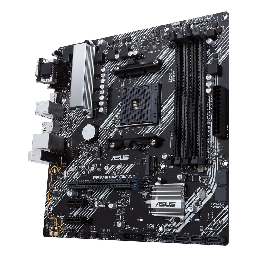 ASUS PRIME B450M-A II AMD B450 Socket AM4 DDR4 Micro ATX Motherboard - Black - Image 6