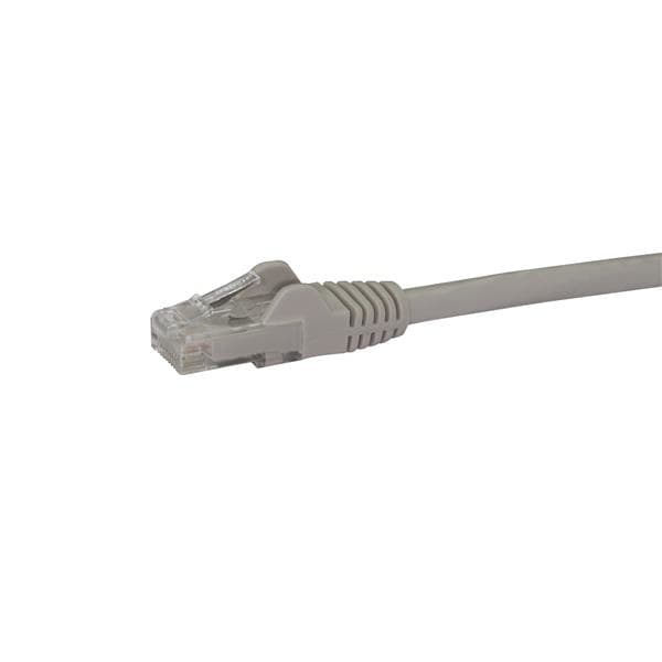 StarTech.com 10m CAT6 Ethernet Cable - Grey CAT 6 Gigabit Ethernet Wire -650MHz 100W PoE RJ45 UTP Network/Patch Cord Snagless w/Strain Relief Fluke Tested/Wiring is UL Certified/TIA, 24AWG - Image 2