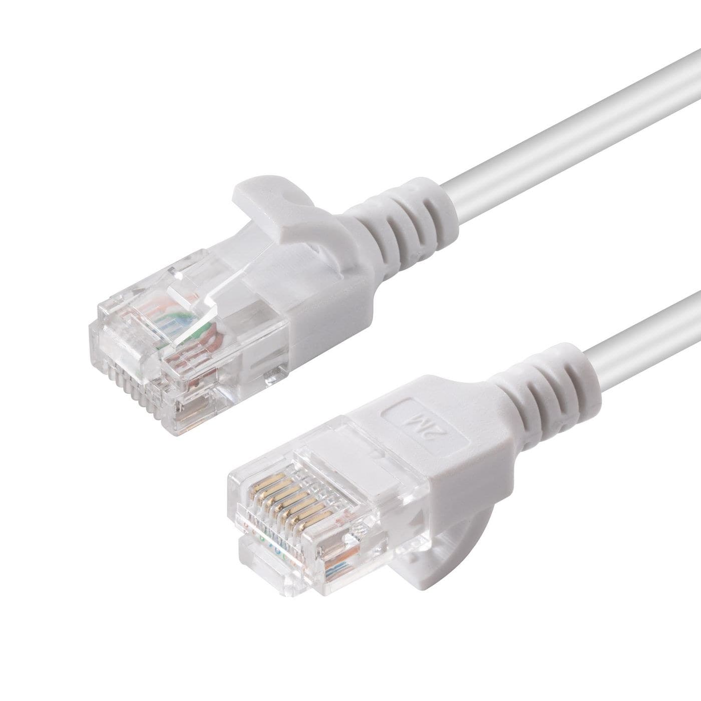 MicroConnect CAT6 U/UTP Slim RJ45 Network Cable 0.25m, White