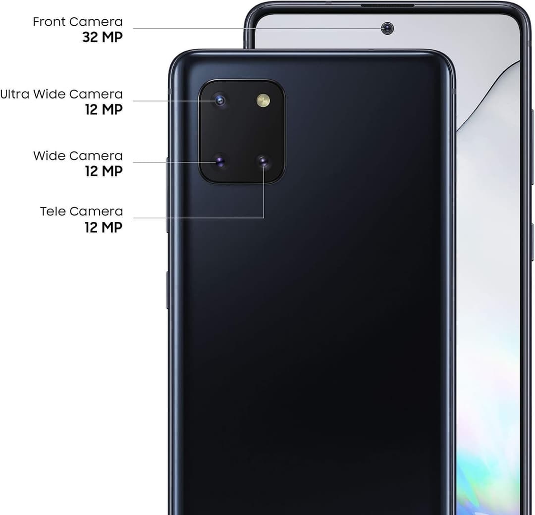 Samsung Galaxy Note10 Lite 128GB 6GB RAM Smartphone with S Pen - Aura Black - Image 3