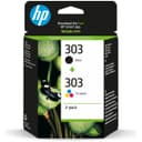 HP 303 Original Ink Cartridges Pack of 2 - Black & Tri-colour (3YM92AE) - 200/165 Pages - for HP Envy 6200/7100/7800, Envy Photo & Tango thumbnail 1