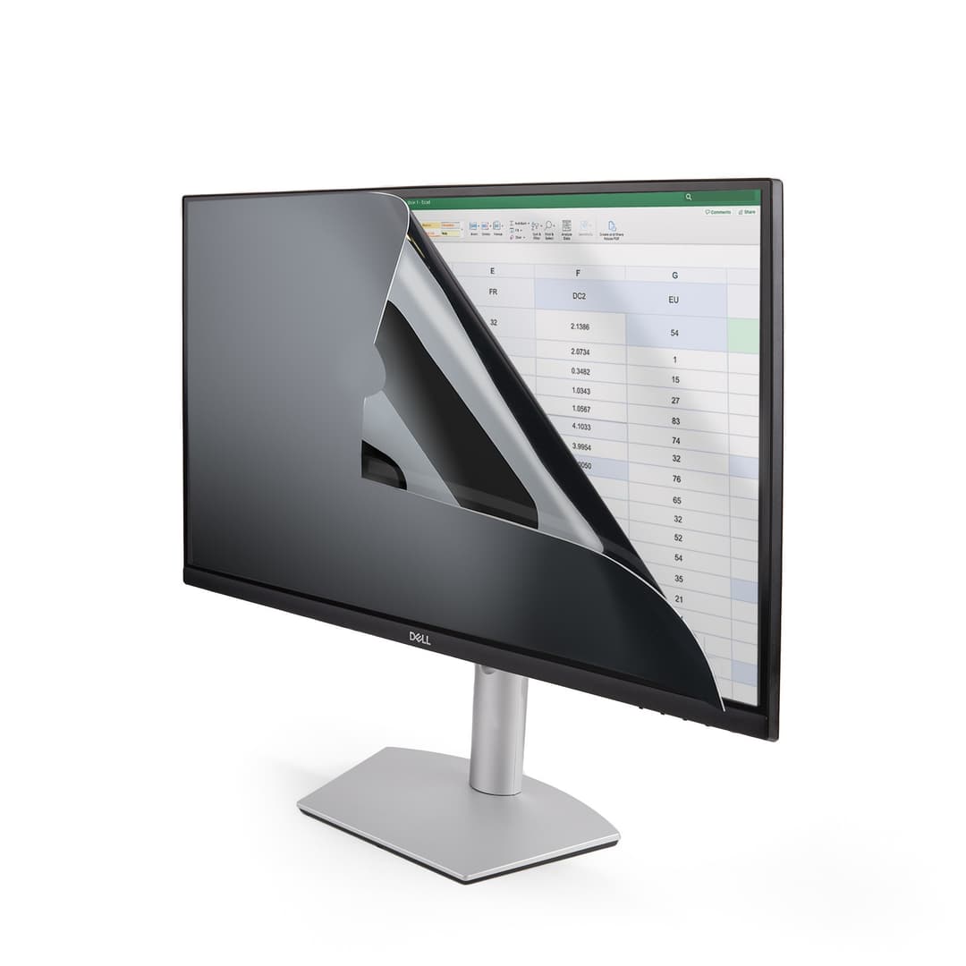 StarTech.com Monitor Privacy Screen for 24 inch PC Display - Computer Screen Security Filter - Blue Light Reducing Screen Protector Film - 16:9 Widescreen - Matte/Glossy - +/-30 Degree - Image 1