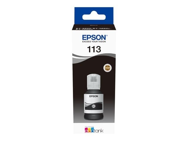 Epson EcoTank 113 Pigment Black Ink Bottle 127ml - C13T06B140 - Image 3