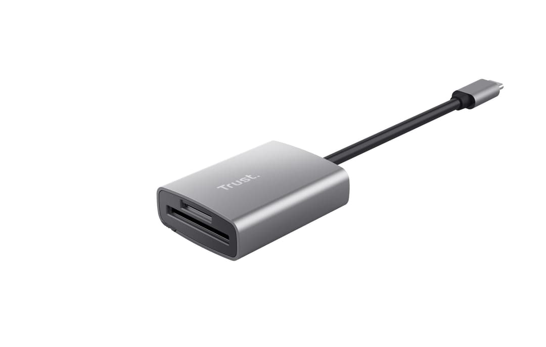 Trust Dalyx Fast Aluminium USB-C Card Reader (24136) - USB 3.2 Gen 1 (3.1 Gen 1) Type-C, SD & microSD - Image 2