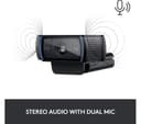 Logitech C920 HD Pro Full HD 1080p Webcam Black - 960-001055 thumbnail 4