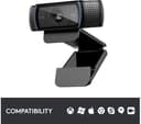 Logitech C920 HD Pro Full HD 1080p Webcam Black - 960-001055 thumbnail 6
