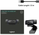 Logitech C920 HD Pro Full HD 1080p Webcam Black - 960-001055 thumbnail 9