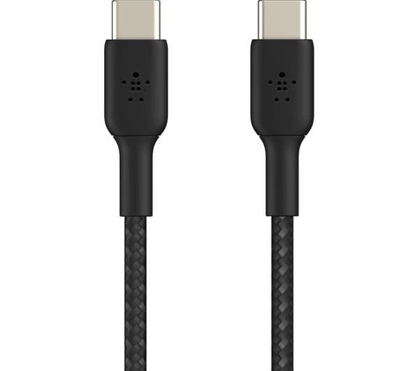 Belkin Braided USB Type-C to USB Type-C Cable 60W for Nintendo Switch 2 2m Black - Image 2