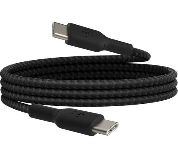 Belkin Braided USB Type-C to USB Type-C Cable 60W for Nintendo Switch 2 2m Black - Image 4