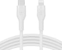 Belkin BoostCharge Flex USB-C to Lightning Cable 2M Fast Charging Cable for iPhone & iPad – White thumbnail 1