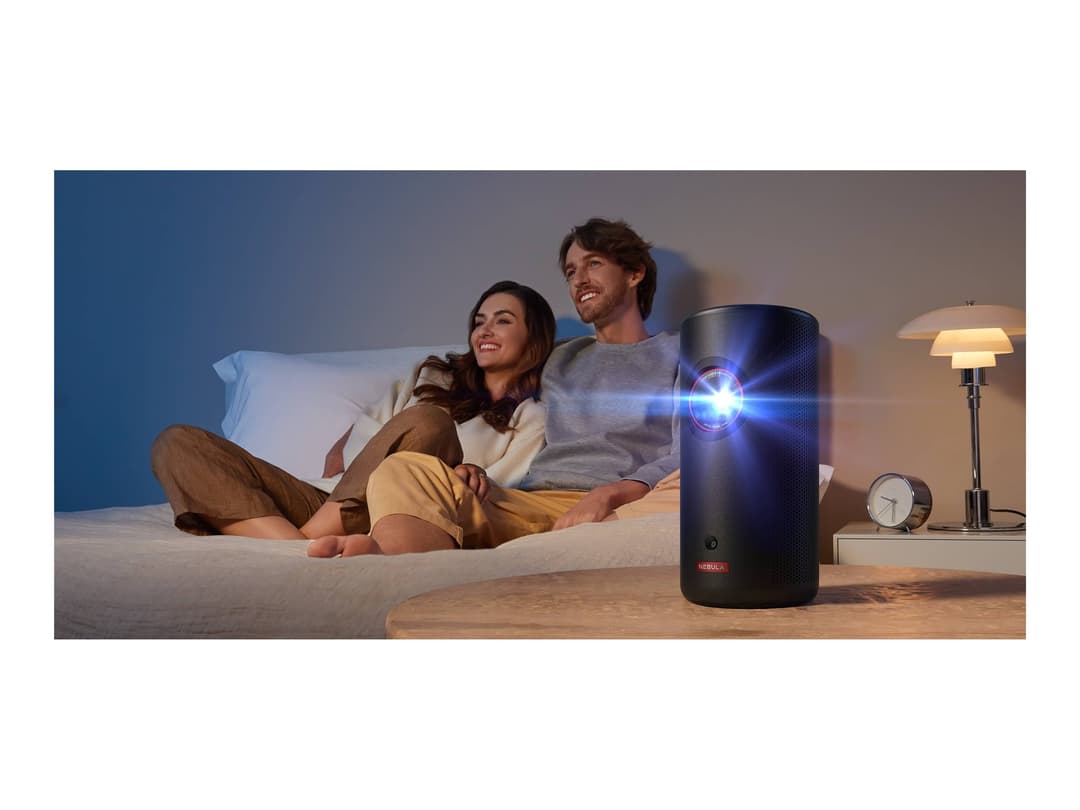 Anker Nebula Capsule 3 Laser 1080p Full HD Portable Projector 300 ANSI Lumens Black - Image 1