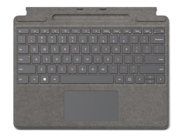 Microsoft Surface Pro Signature Keyboard UK QWERTY - Platinum - Image 1