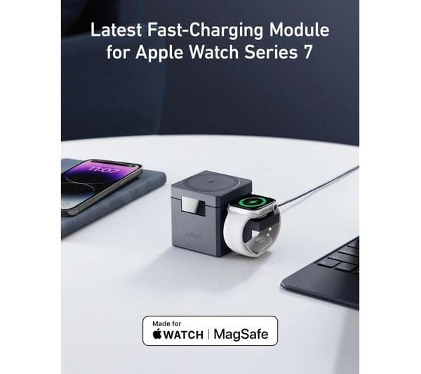 ANKER 3-in-1 Cube Y1811G11 MagSafe 15W Foldable Wireless Charging Station - Image 2