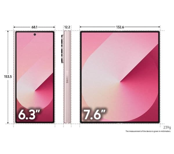 Samsung Galaxy Z Fold6 256GB Pink - Image 3