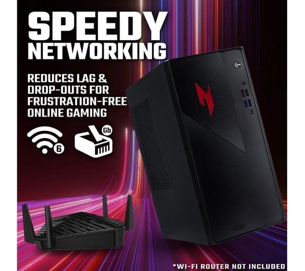 Acer Nitro N20-101 Gaming PC Intel i5 16GB RAM RTX 5050 512GB SSD Black - Image 6