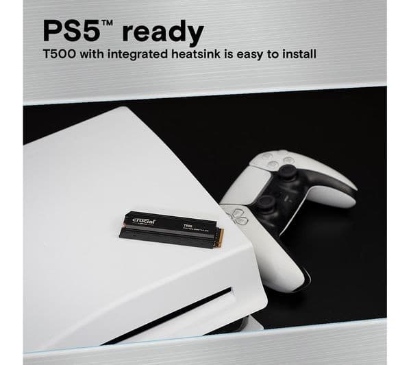 CRUCIAL T500 M.2 PCIe Gen4 NVMe Internal SSD with Heatsink - 1 TB - Image 5