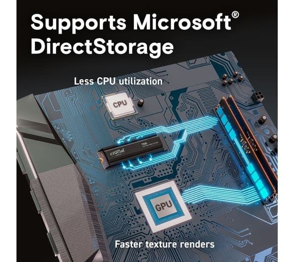 CRUCIAL T500 M.2 PCIe Gen4 NVMe Internal SSD with Heatsink - 1 TB - Image 7