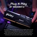 Kingston Technology FURY Beast RGB 16 GB (2 x 8 GB) DDR5 5600 MHz CL40 Black Desktop Memory Kit KF556C40BBAK2-16 thumbnail 8