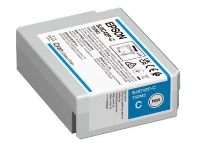 Epson SJIC42P-C - 50 ml - cyan - original - ink cartridge - for ColorWorks CW-C4000E (BK), CW-C4000E (MK)