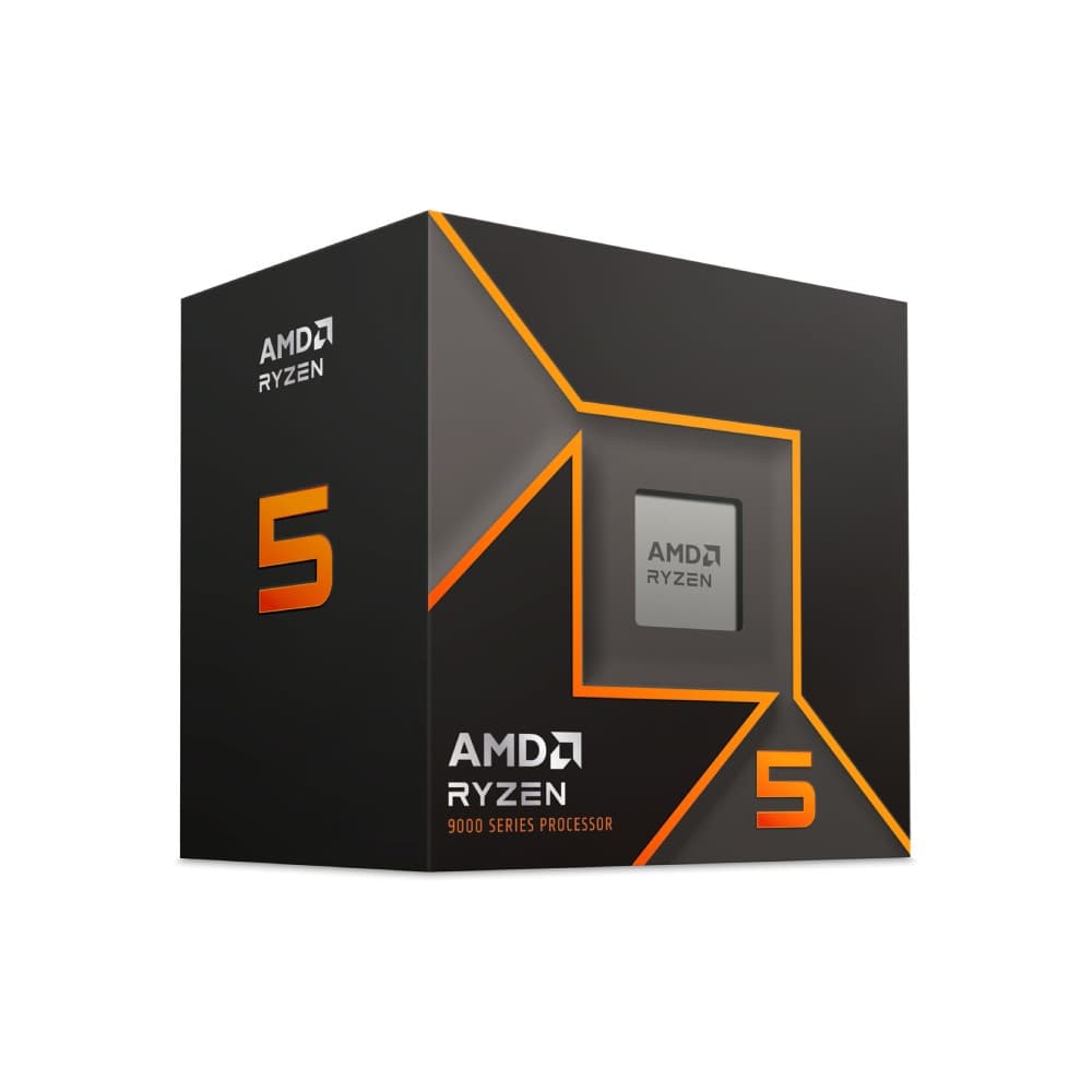 AMD Ryzen 5 9600 6-Core Socket AM5 Processor with Wraith Stealth Active Fan Air Cooler