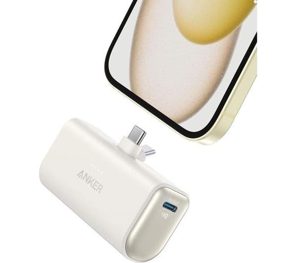 Anker Nano 5000mAh 22.5W Foldable USB Type-C Power Bank White - Image 2