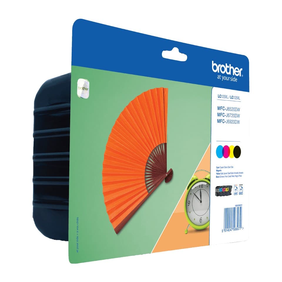 Brother LC-129XLVALBP ink cartridge 4 pc(s) Original Black, Cyan, Maroon, Yellow - Image 1
