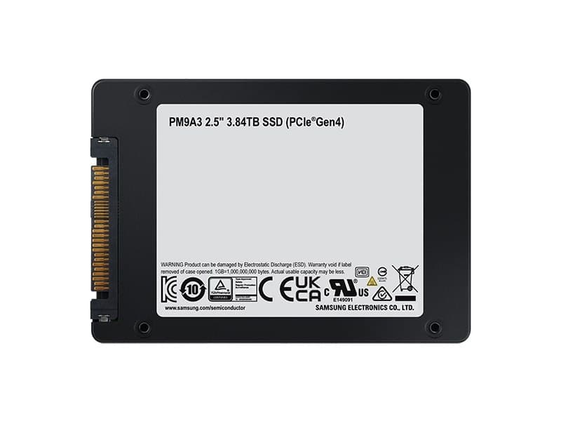 Samsung PM9A3 U.2 2.5" 3.84 TB PCI Express 4.0 V-NAND TLC NVMe - Image 5