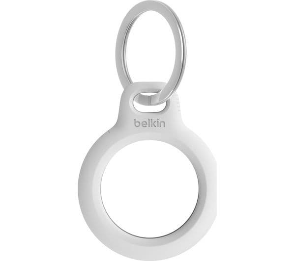 Belkin Secure Holder with Key Ring for AirTag - White - Image 1