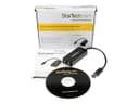 StarTech.com USB31000SPTB USB 3.0 to Gigabit Ethernet Network Adapter NIC with USB Pass-Through Port - Black thumbnail 7