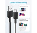 Anker 322 USB-A to USB-C Cable 0.9m Black thumbnail 3