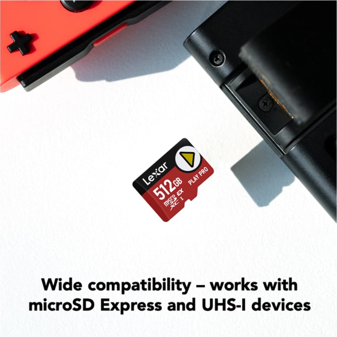 Lexar PLAY PRO 512GB microSDXC Express7.1 Nintendo Switch 2 Memory Card - Image 2