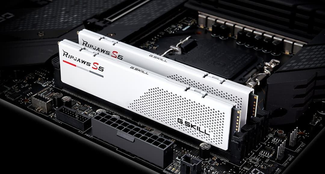 G.Skill Ripjaws S5 F5-5600J3636C16GX2-RS5W memory module 32 GB 2 x 16 GB DDR5 5600 MHz CL36 288-pin DIMM White - Image 4