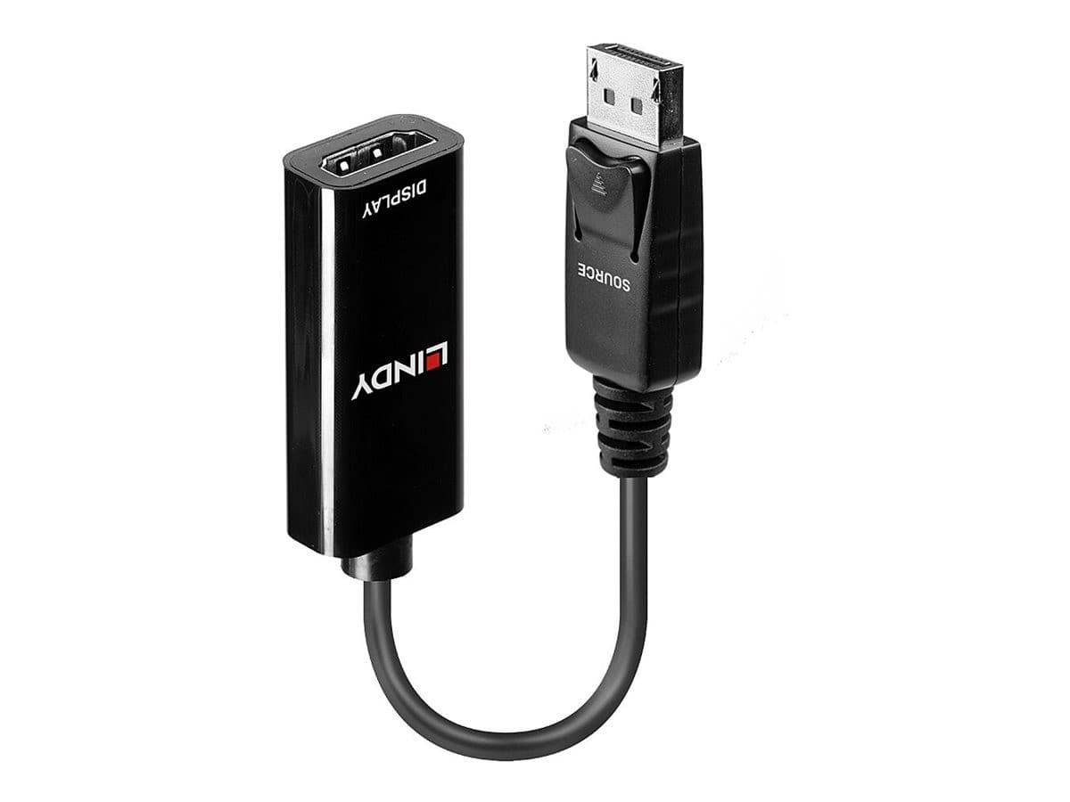 Lindy DisplayPort 1.2 to HDMI 4K30Hz Passive Adapter Converter Black (41718)