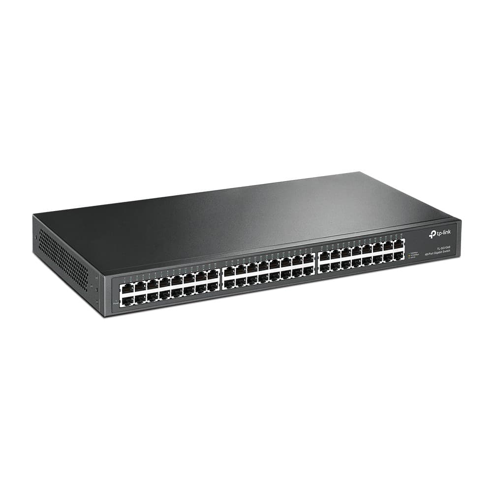 TP-LINK TL-SG1048 96 Gbit/s Rack Mountable Unmanaged 48 x Gigabit Ethernet RJ45 Network Switch - Image 2