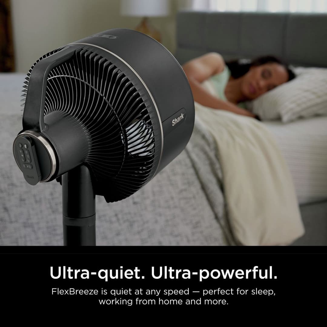 Shark FlexBreeze FA220UK 12 in 1 High Velocity Hybrid Corded Cordless Fan - Black - Image 8