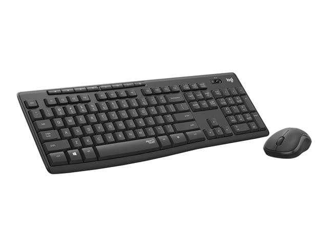 Logitech MK295 Silent Wireless Keyboard and Mouse Combo Graphite - UK QWERTY